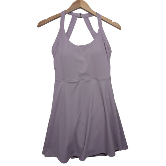 Performance Activewear Dress Peekaboo‎ Shorts Womens S Purple Backless Twisted - Picture 1 of 9